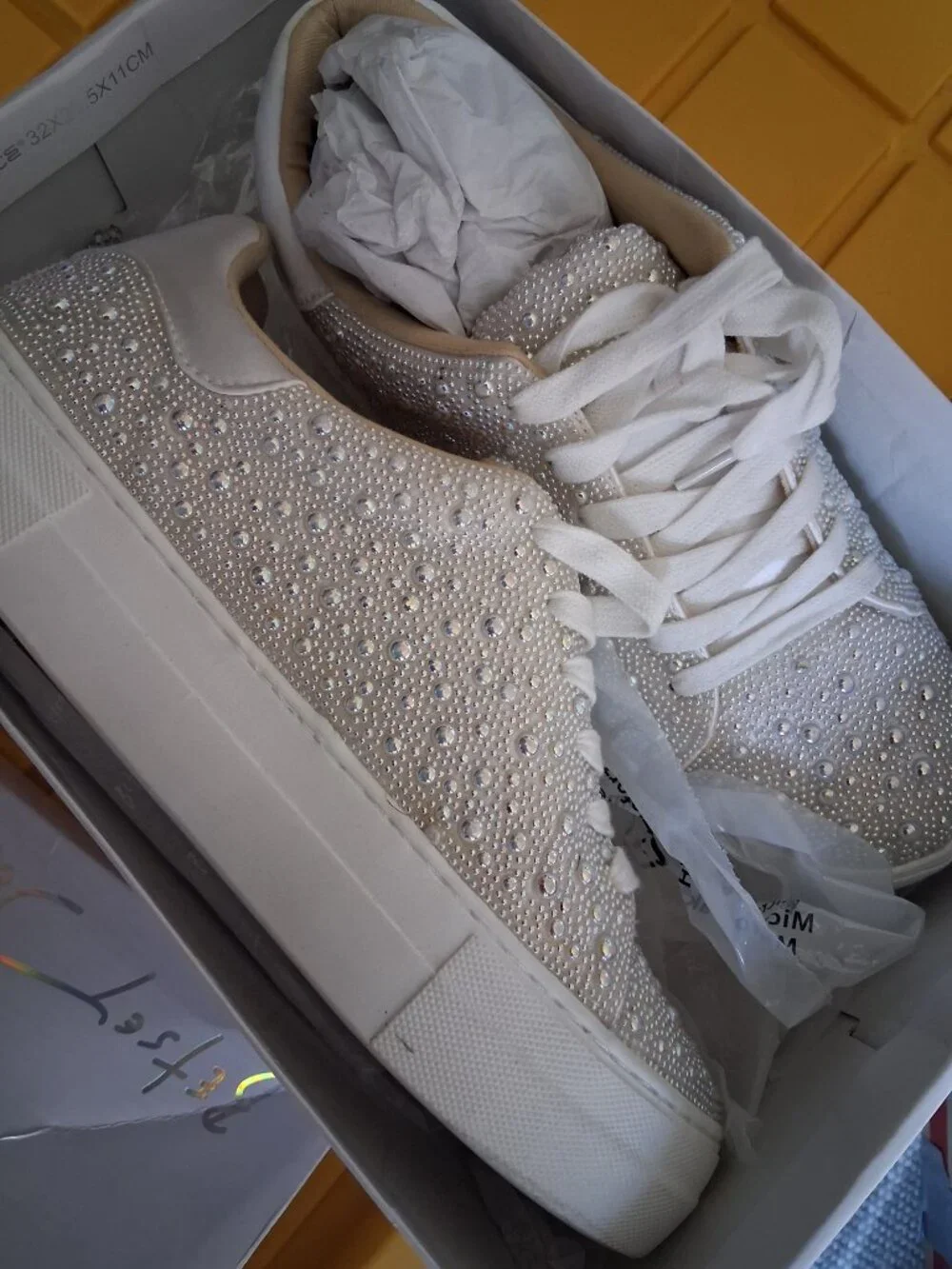 Betsey Johnson/David's Bridal Wedding Sneakers - Picture 4 of 5